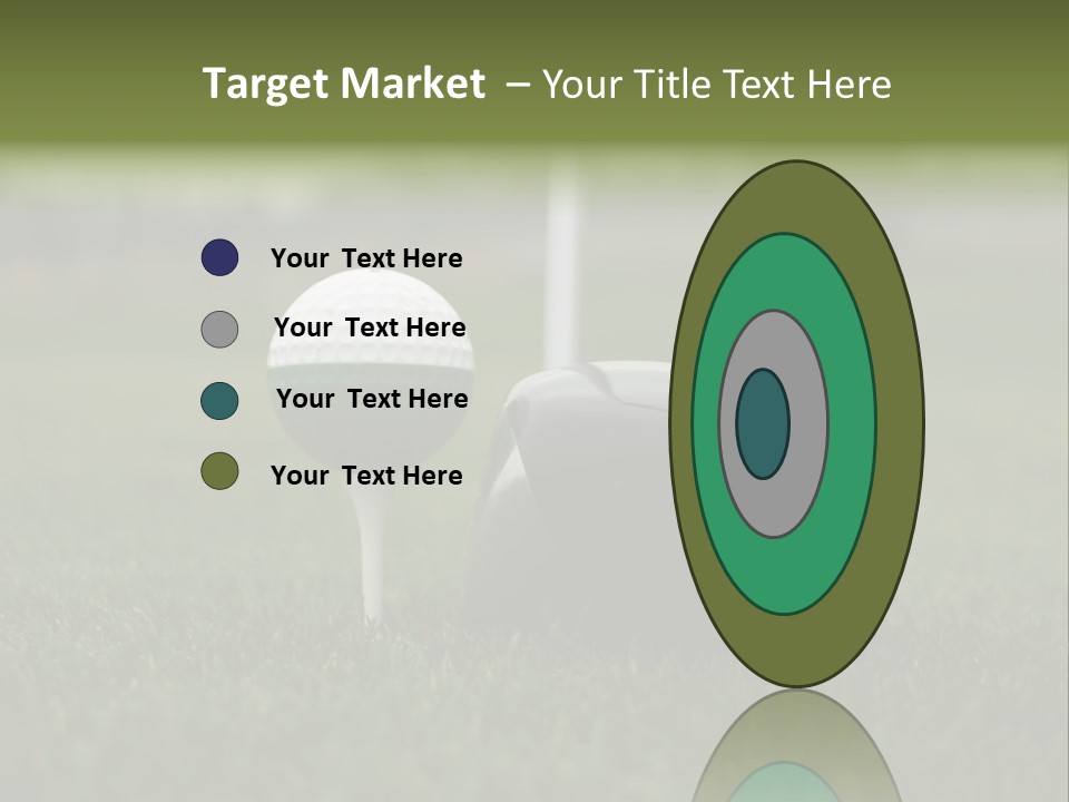 Balle Driver Balle De Golf PowerPoint Template