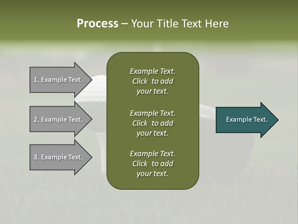 Balle Driver Balle De Golf PowerPoint Template