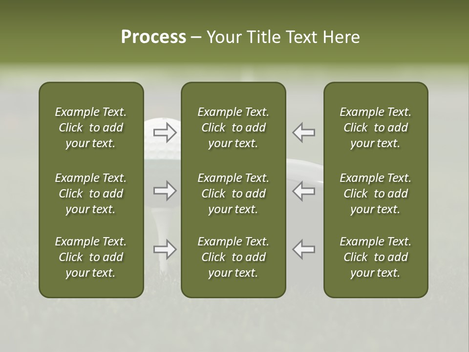 Balle Driver Balle De Golf PowerPoint Template