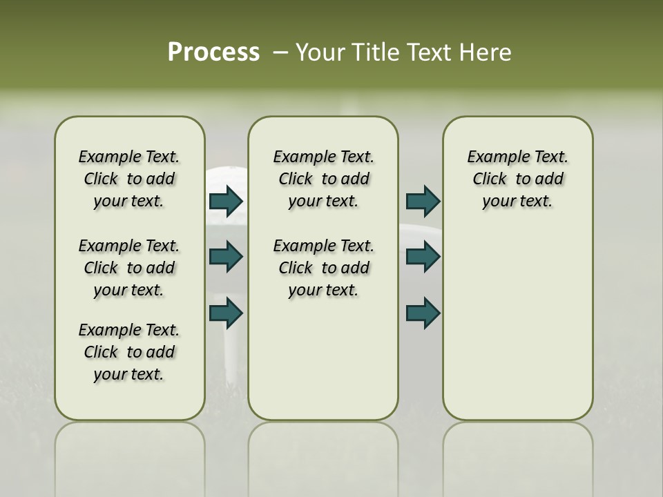 Balle Driver Balle De Golf PowerPoint Template