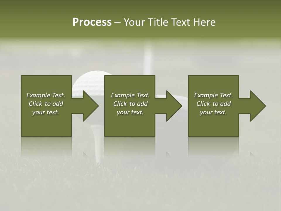 Balle Driver Balle De Golf PowerPoint Template