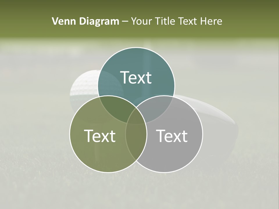 Balle Driver Balle De Golf PowerPoint Template