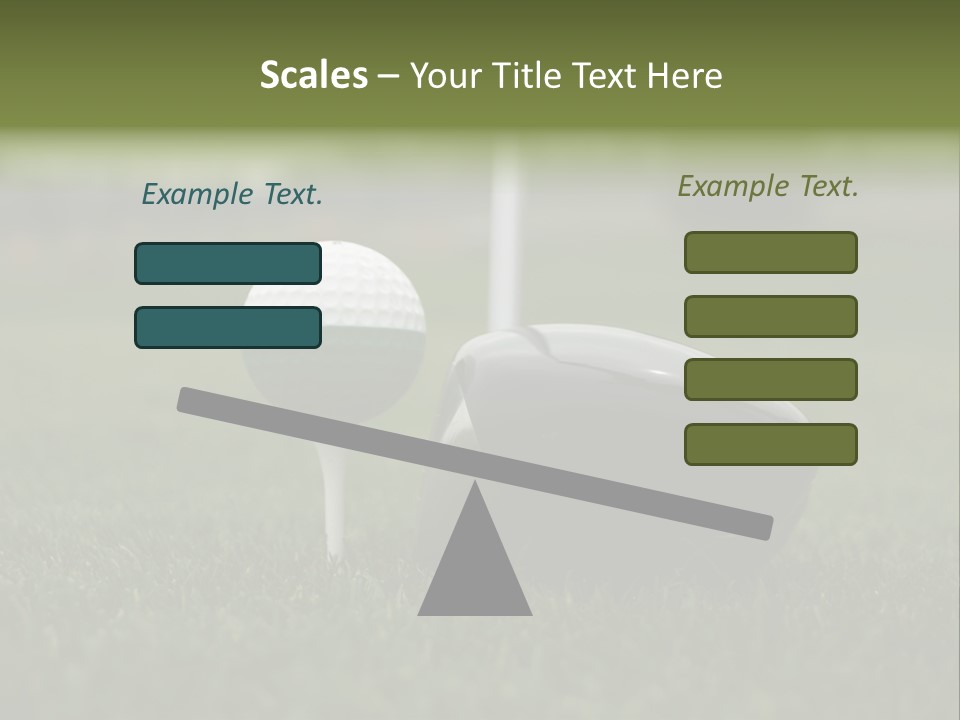 Balle Driver Balle De Golf PowerPoint Template