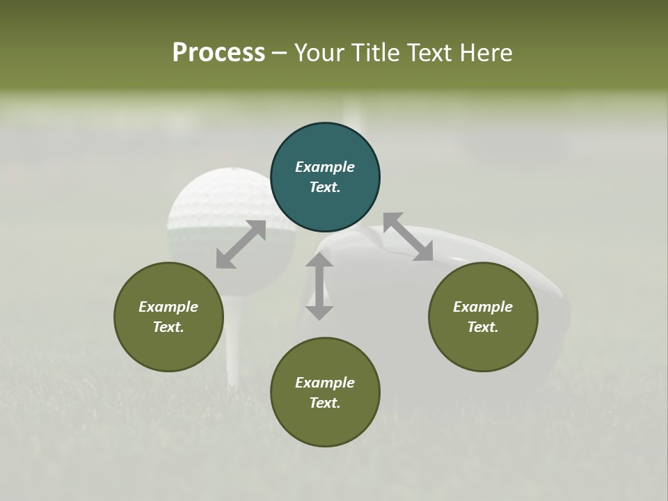 Balle Driver Balle De Golf PowerPoint Template