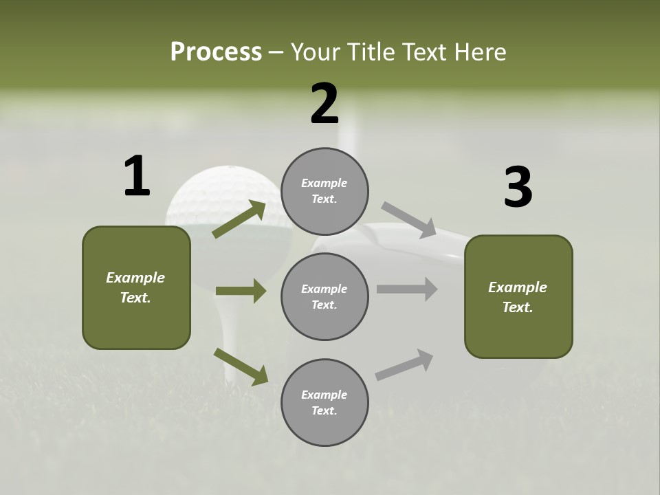 Balle Driver Balle De Golf PowerPoint Template