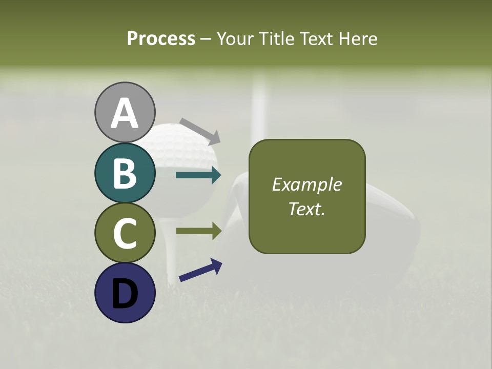 Balle Driver Balle De Golf PowerPoint Template