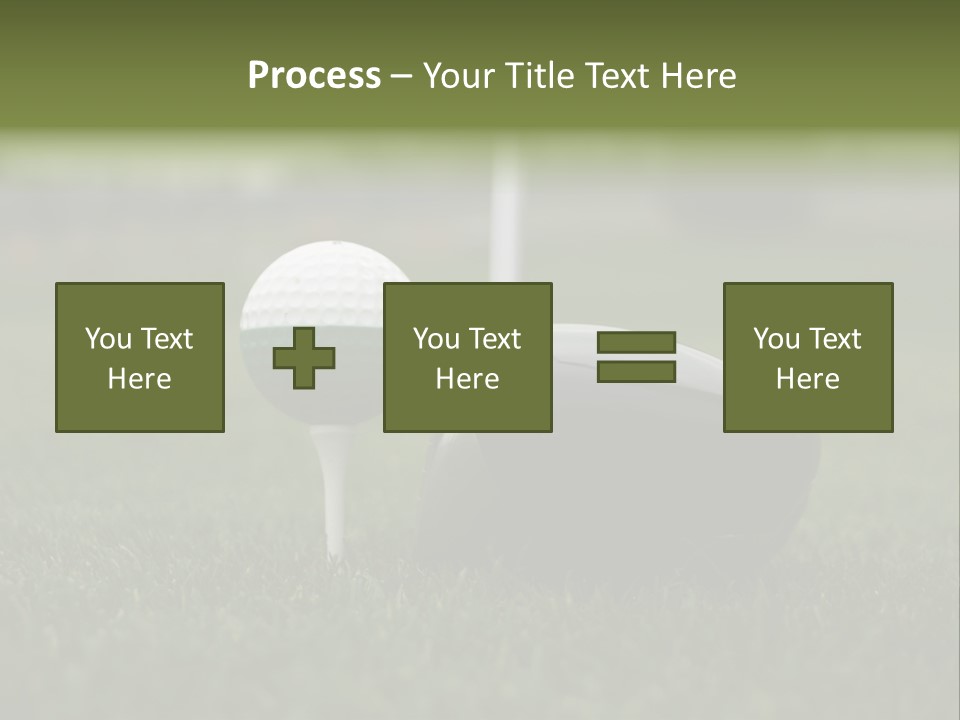 Balle Driver Balle De Golf PowerPoint Template