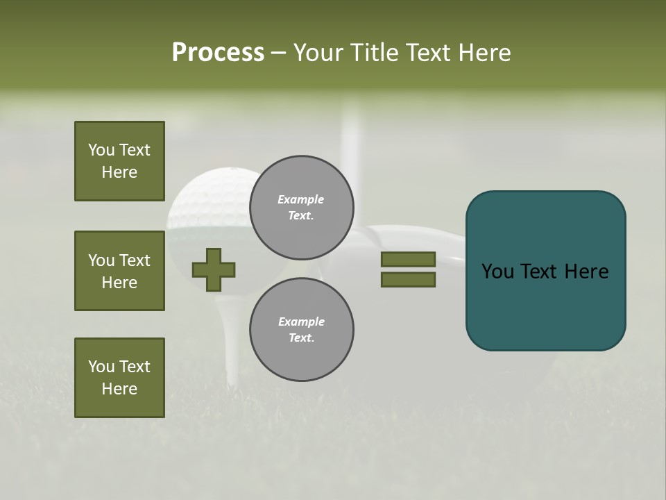 Balle Driver Balle De Golf PowerPoint Template