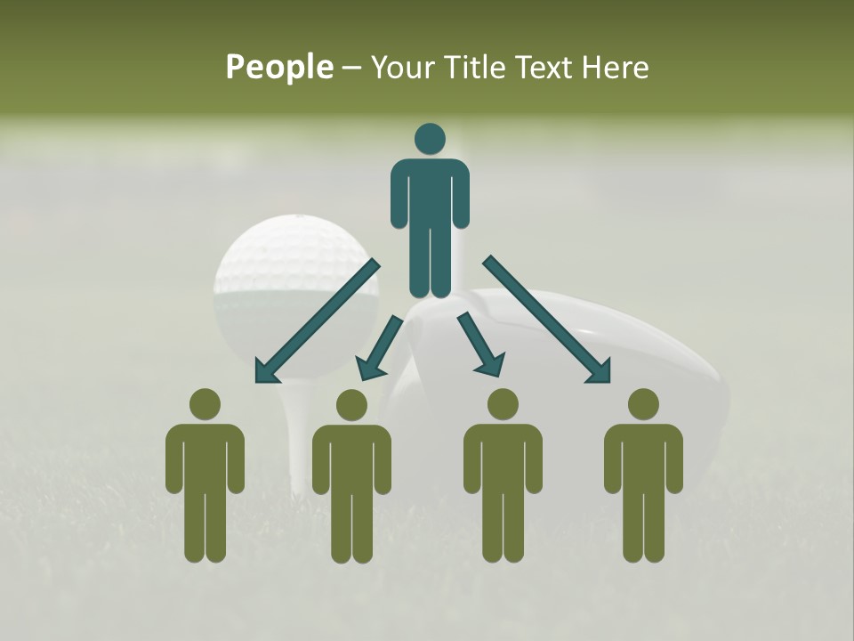 Balle Driver Balle De Golf PowerPoint Template