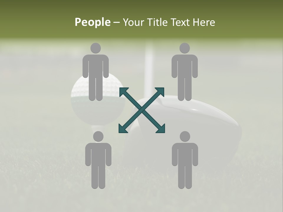 Balle Driver Balle De Golf PowerPoint Template