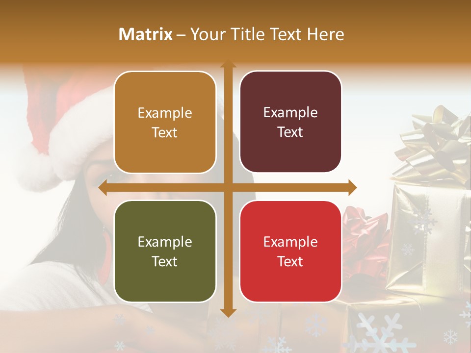Latina Holiday Hat PowerPoint Template