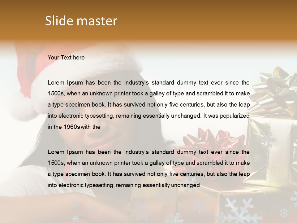 Latina Holiday Hat PowerPoint Template