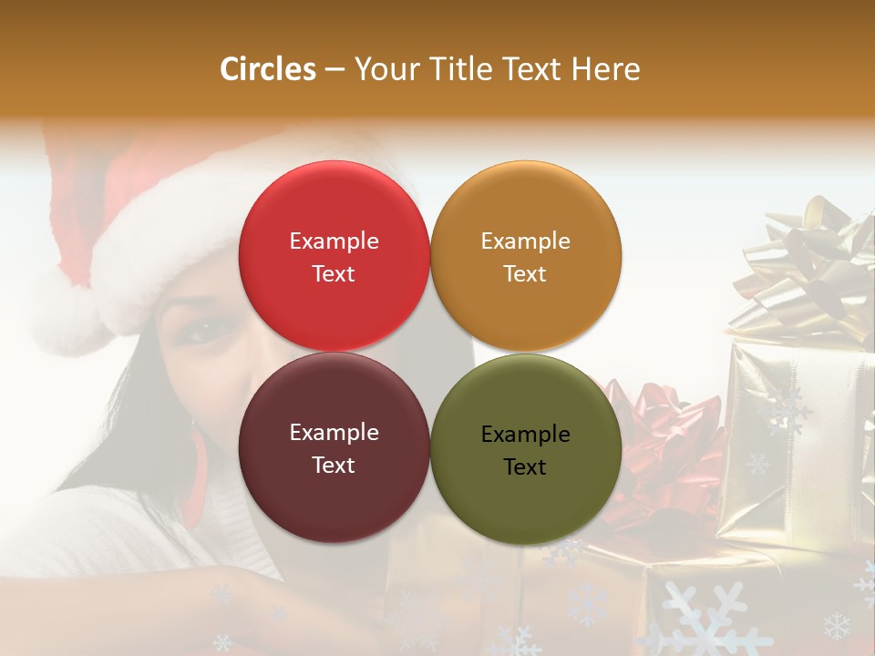 Latina Holiday Hat PowerPoint Template