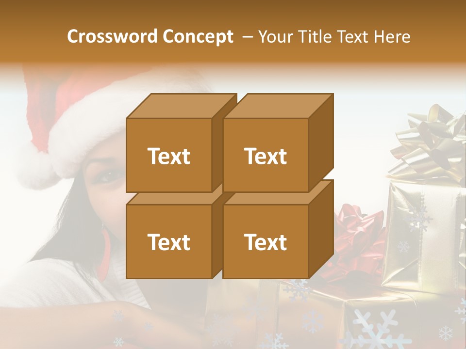 Latina Holiday Hat PowerPoint Template