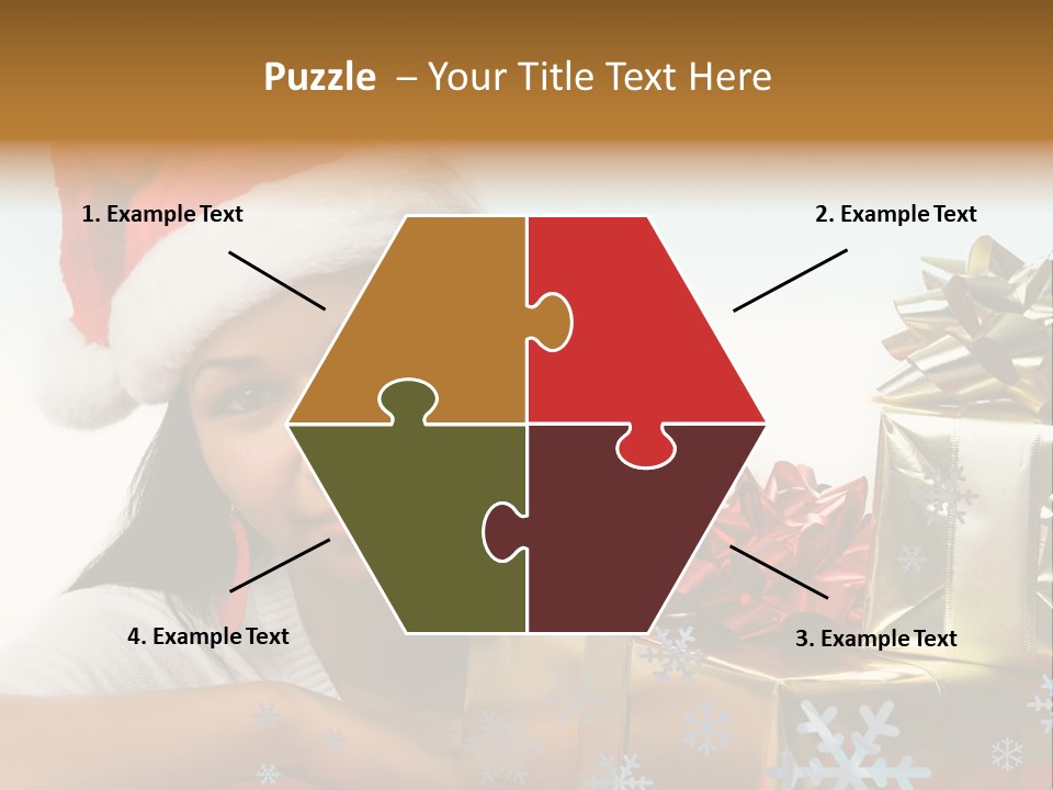 Latina Holiday Hat PowerPoint Template