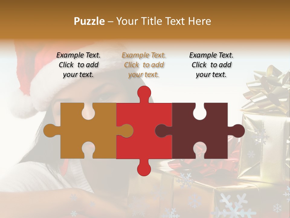 Latina Holiday Hat PowerPoint Template