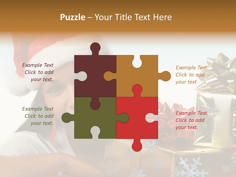 Latina Holiday Hat PowerPoint Template