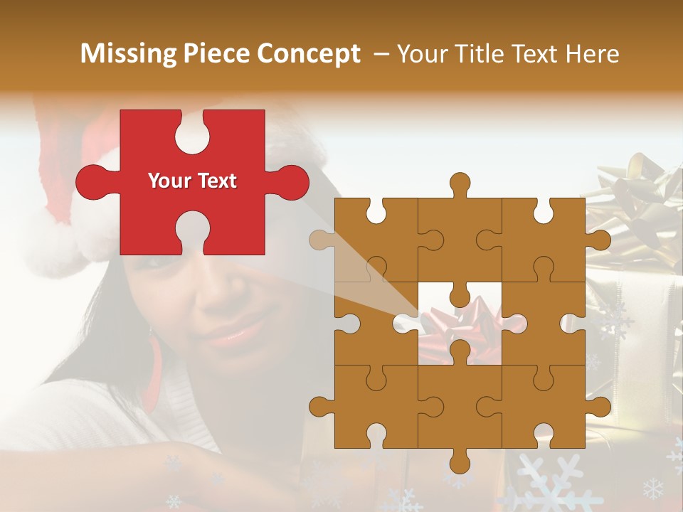 Latina Holiday Hat PowerPoint Template