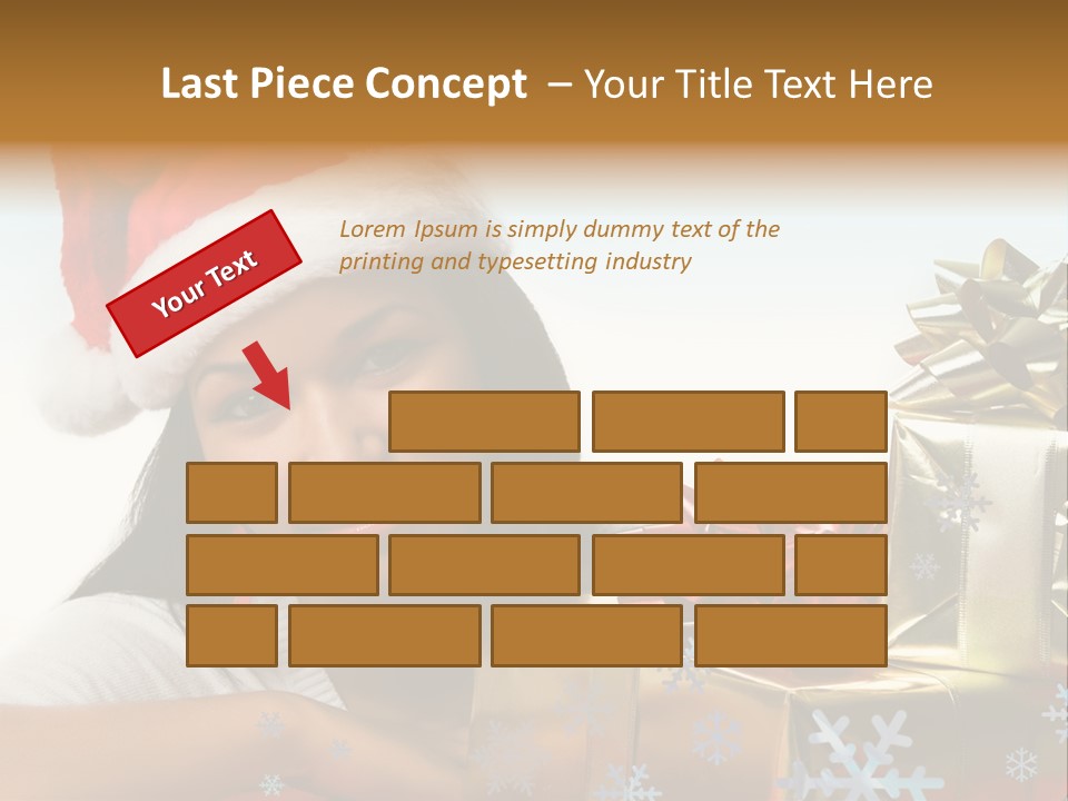 Latina Holiday Hat PowerPoint Template