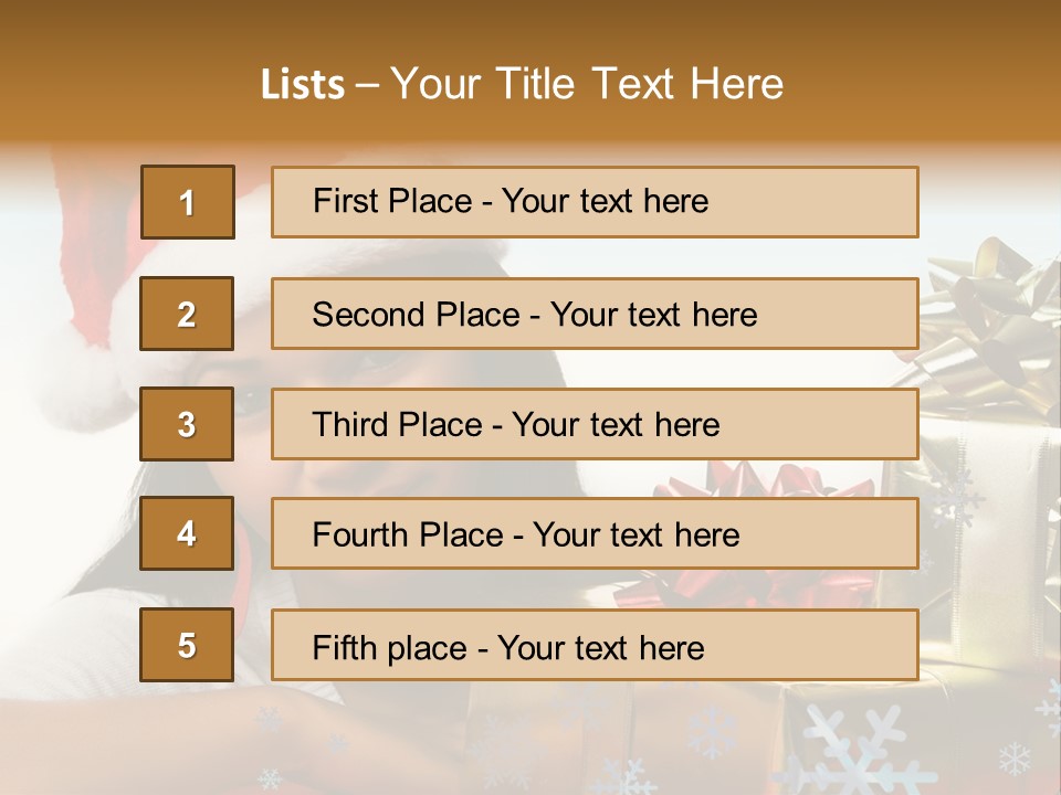 Latina Holiday Hat PowerPoint Template
