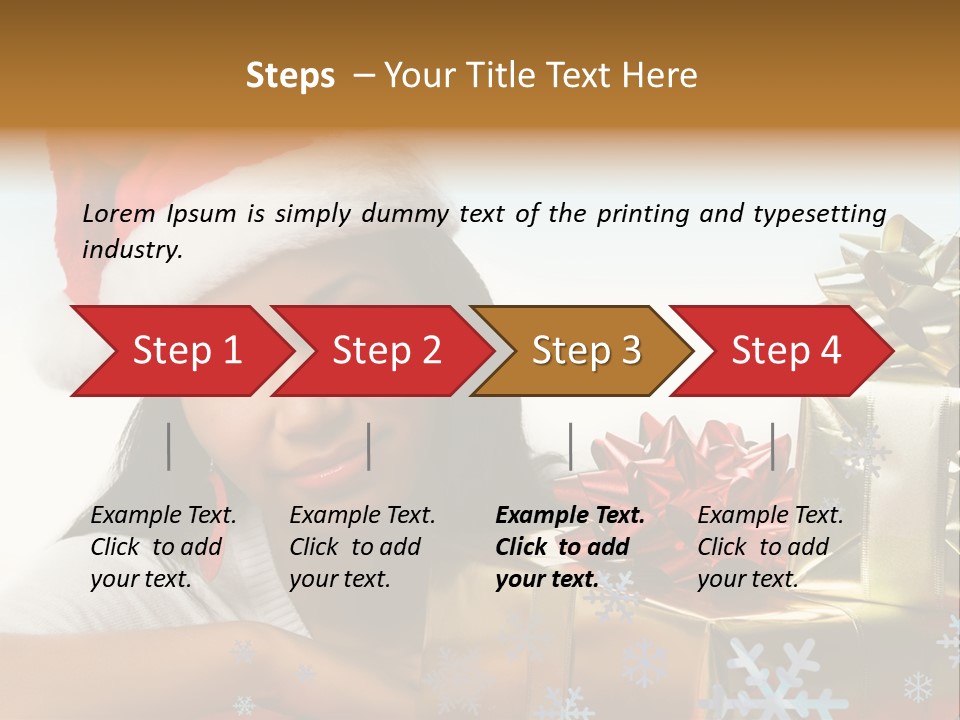 Latina Holiday Hat PowerPoint Template