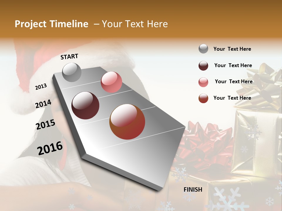 Latina Holiday Hat PowerPoint Template