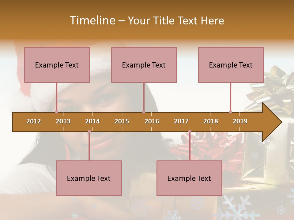 Latina Holiday Hat PowerPoint Template