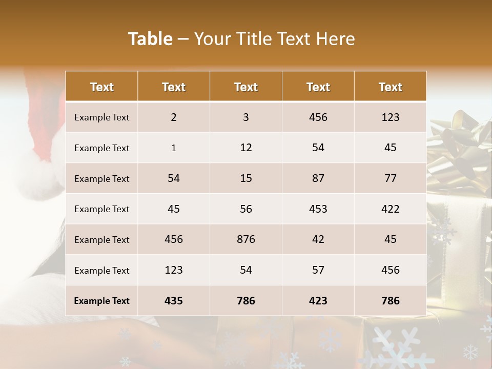 Latina Holiday Hat PowerPoint Template