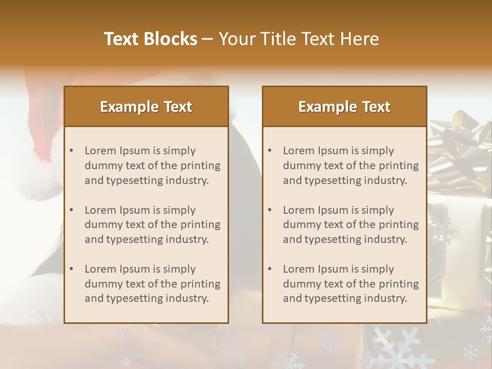 Latina Holiday Hat PowerPoint Template