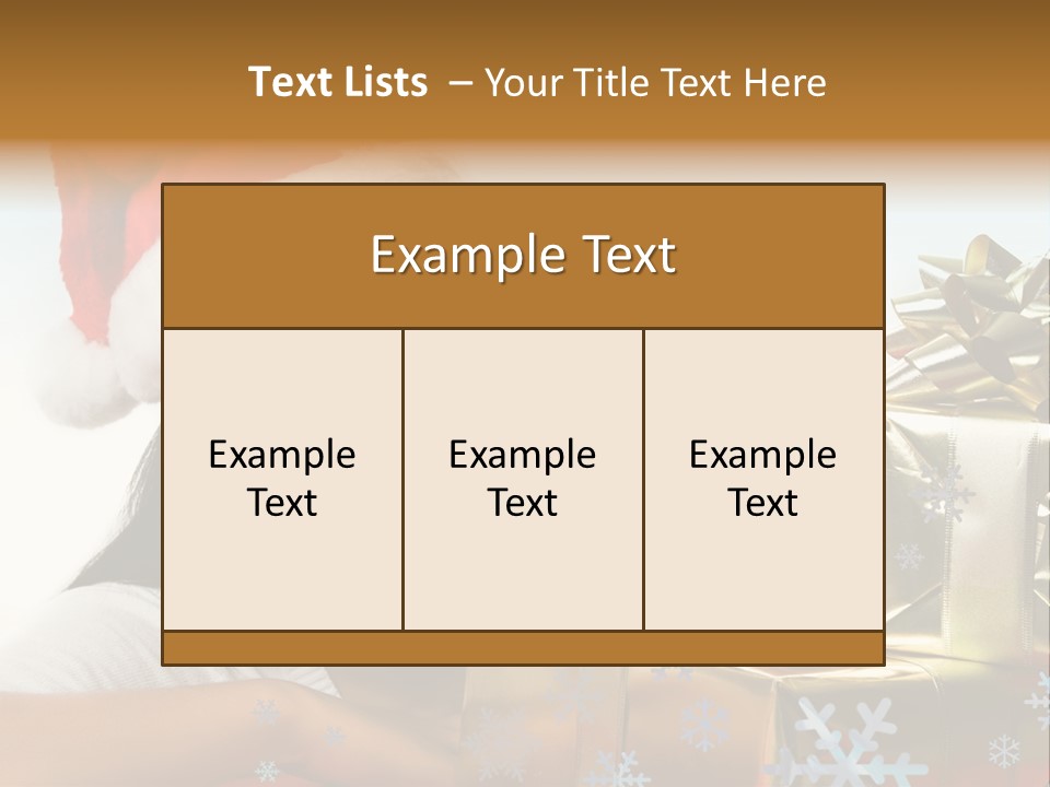 Latina Holiday Hat PowerPoint Template