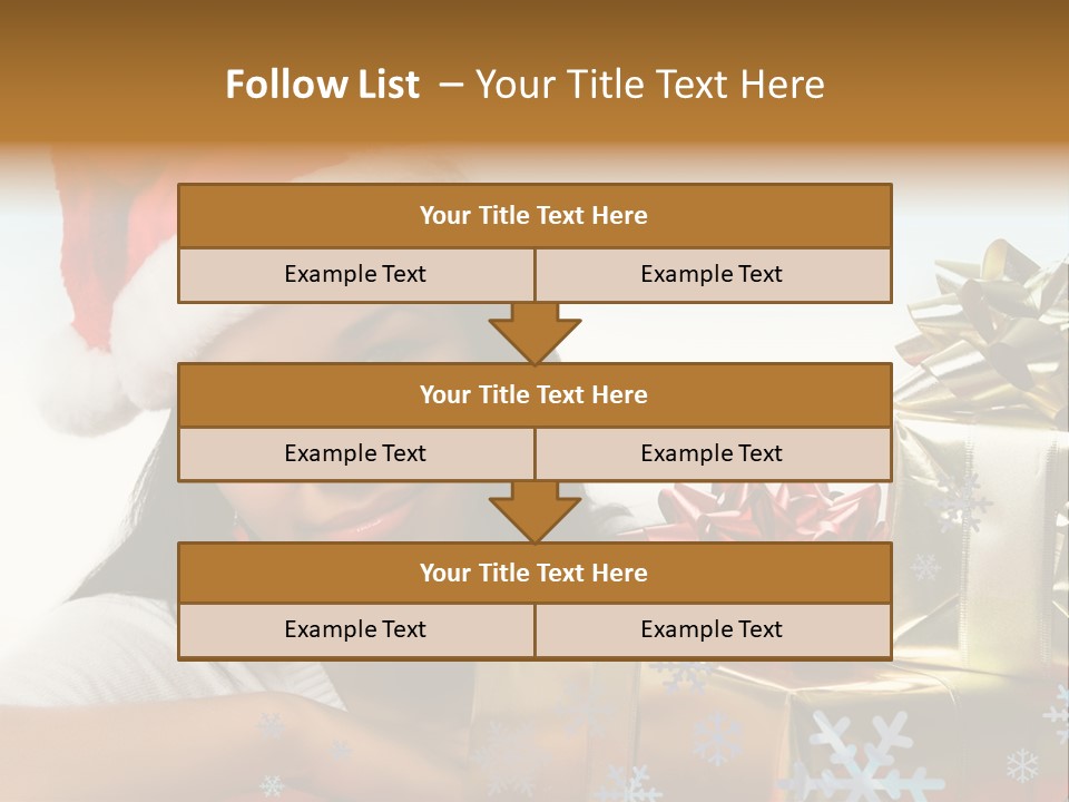 Latina Holiday Hat PowerPoint Template