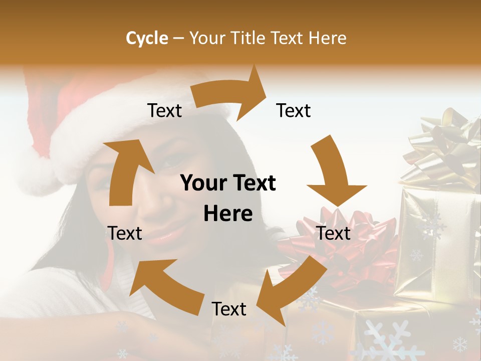 Latina Holiday Hat PowerPoint Template