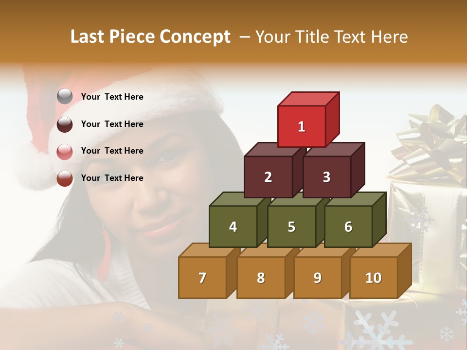Latina Holiday Hat PowerPoint Template