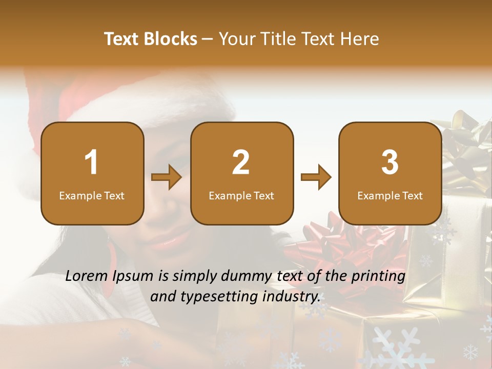 Latina Holiday Hat PowerPoint Template