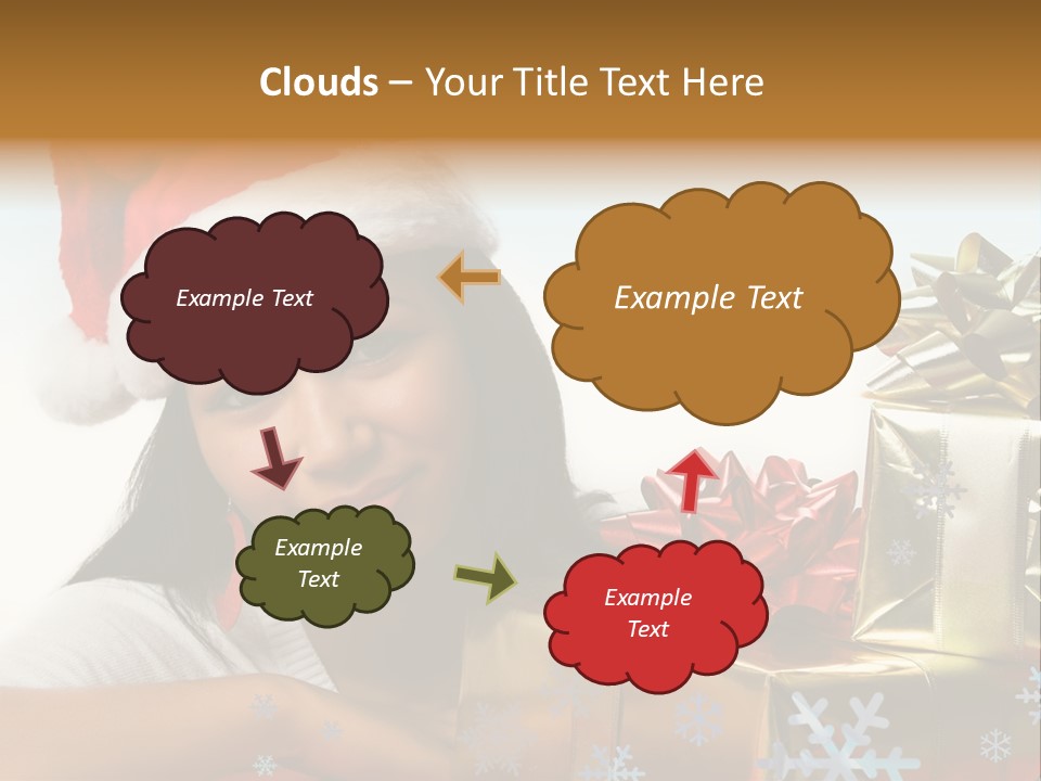 Latina Holiday Hat PowerPoint Template