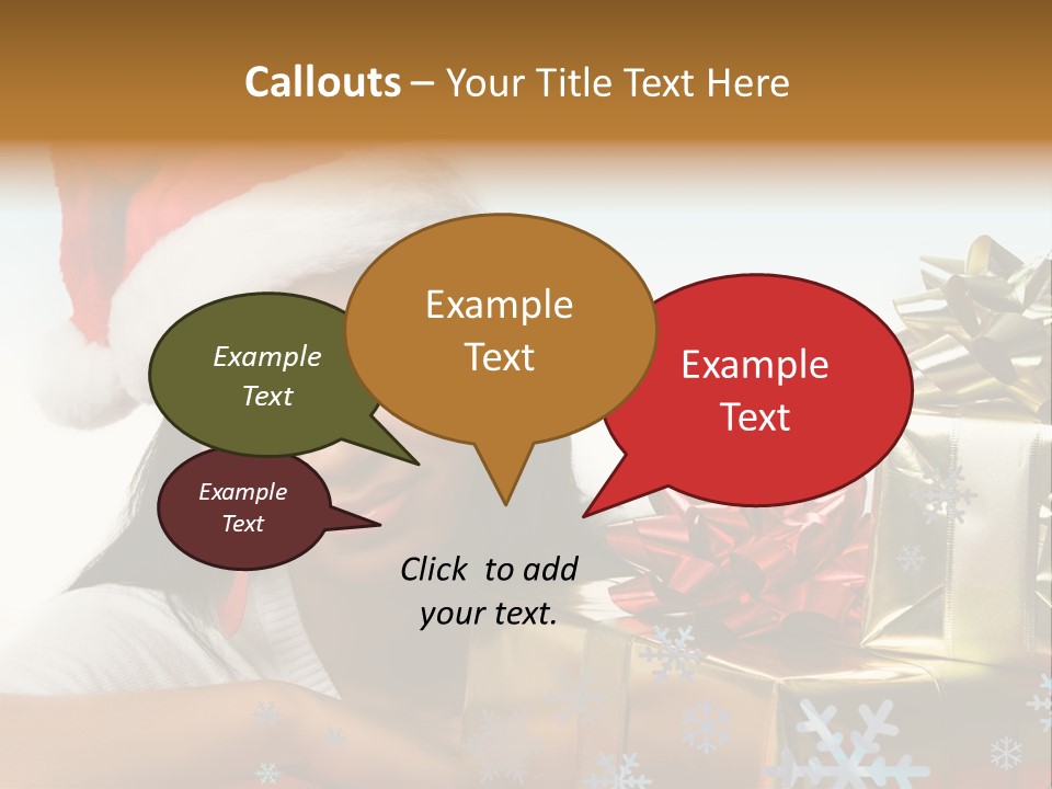 Latina Holiday Hat PowerPoint Template