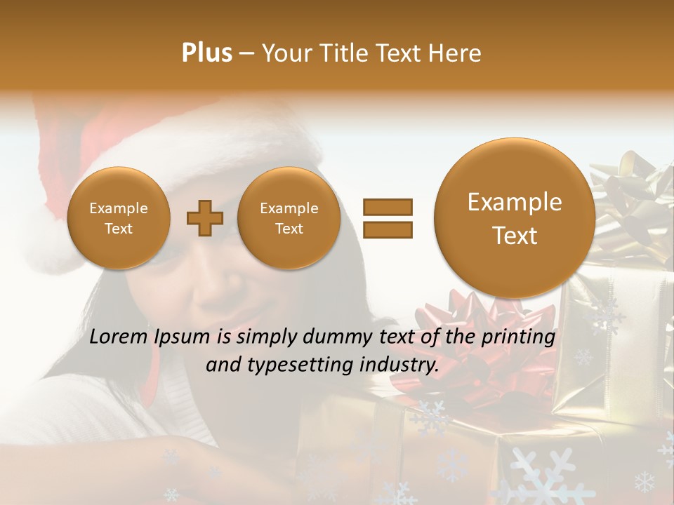 Latina Holiday Hat PowerPoint Template