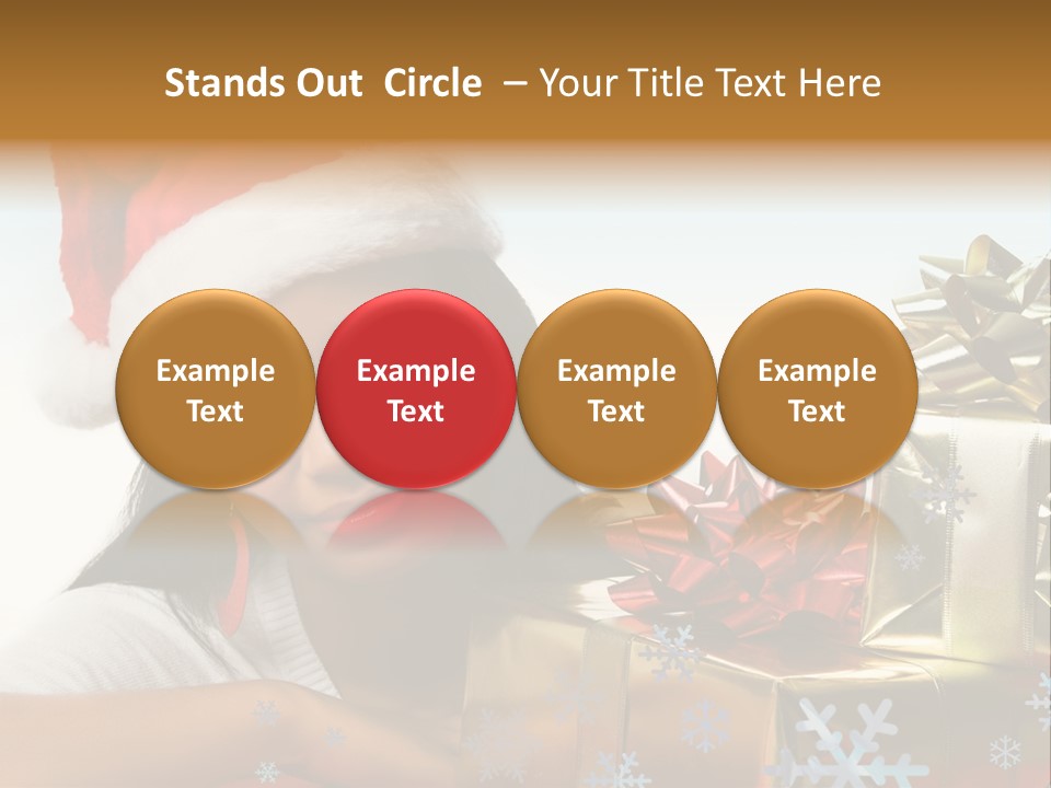 Latina Holiday Hat PowerPoint Template
