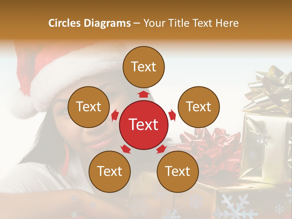 Latina Holiday Hat PowerPoint Template