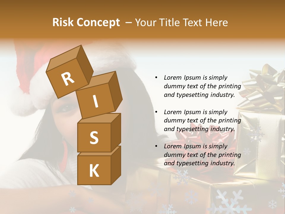 Latina Holiday Hat PowerPoint Template