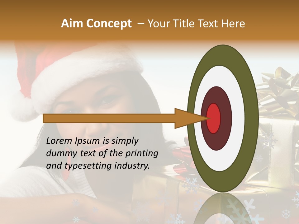 Latina Holiday Hat PowerPoint Template