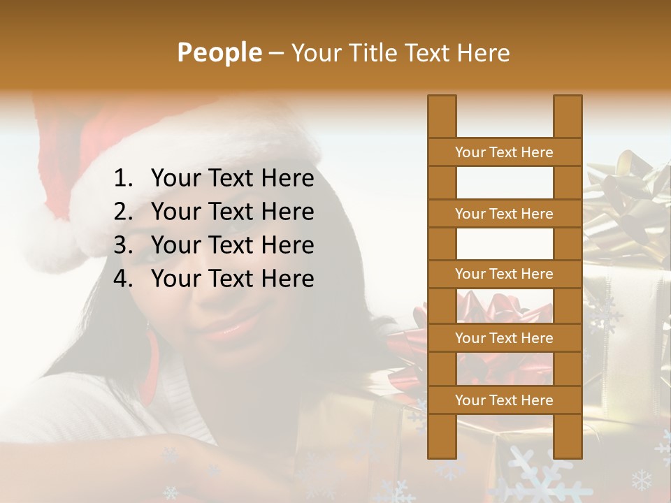 Latina Holiday Hat PowerPoint Template