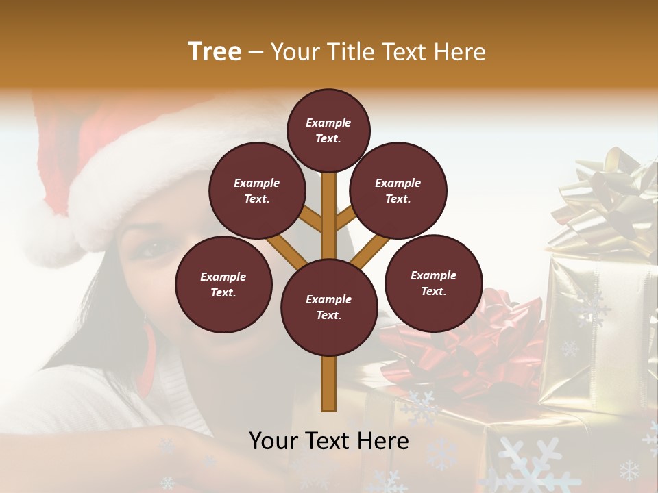 Latina Holiday Hat PowerPoint Template