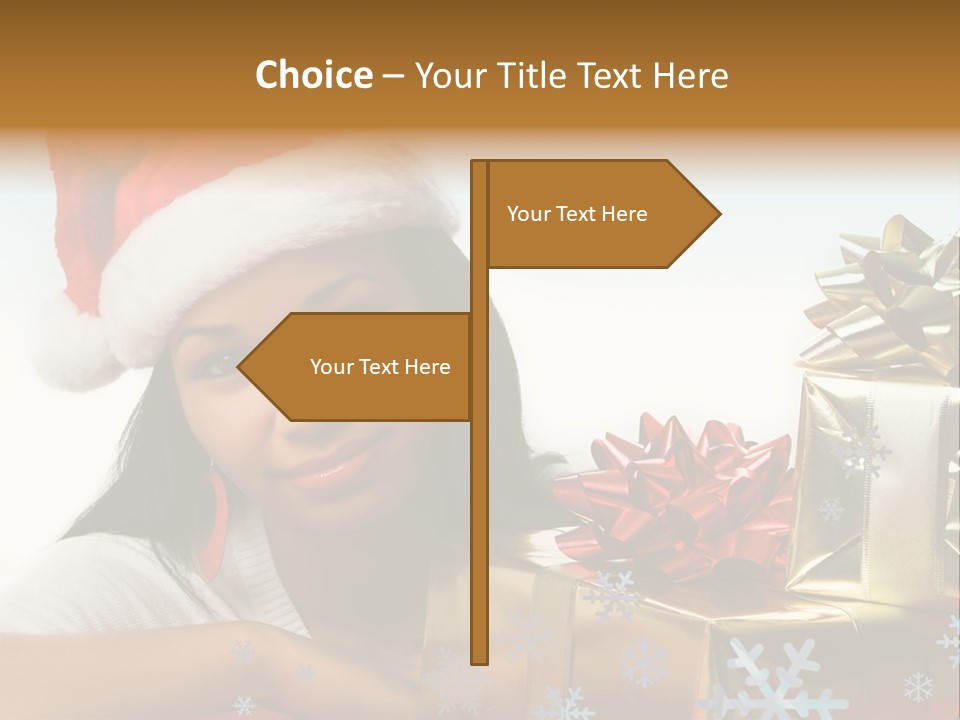 Latina Holiday Hat PowerPoint Template