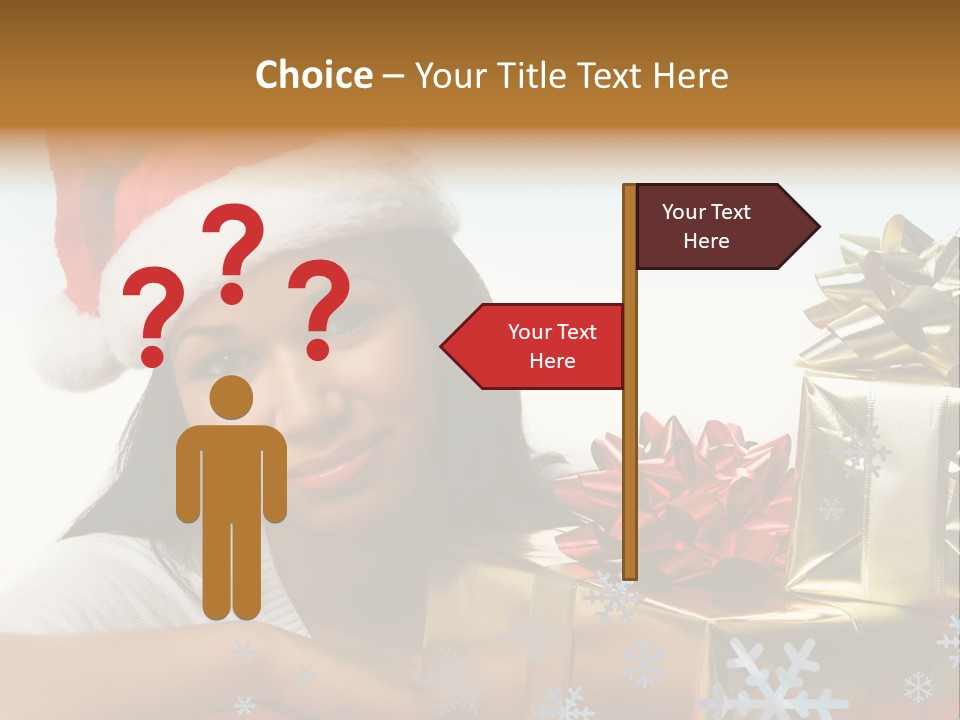 Latina Holiday Hat PowerPoint Template
