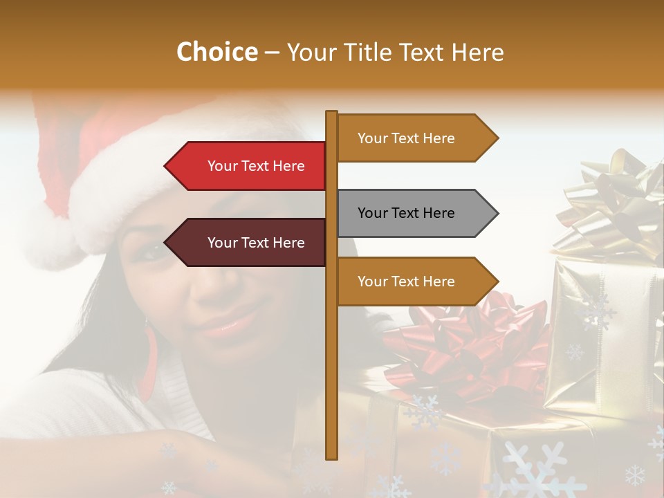 Latina Holiday Hat PowerPoint Template