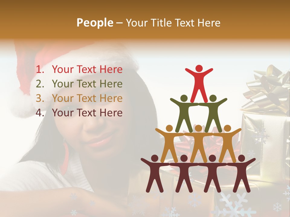 Latina Holiday Hat PowerPoint Template