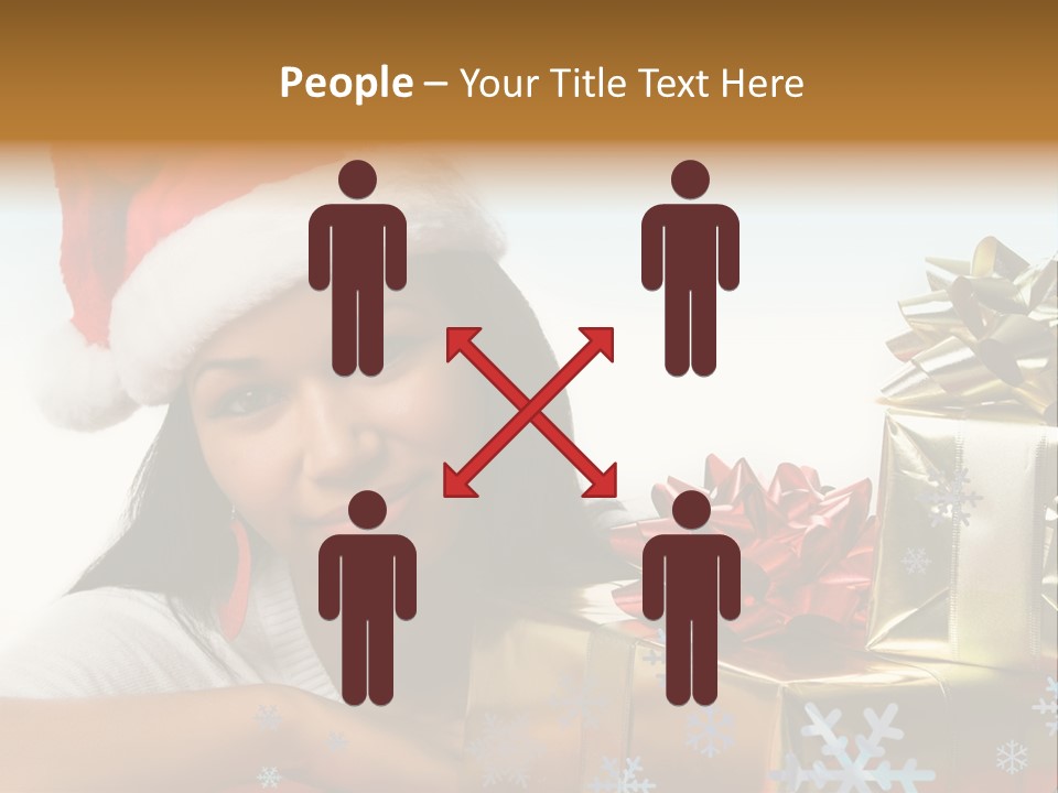 Latina Holiday Hat PowerPoint Template