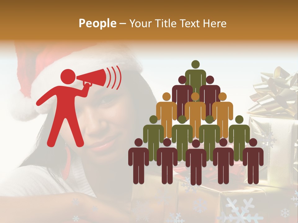 Latina Holiday Hat PowerPoint Template