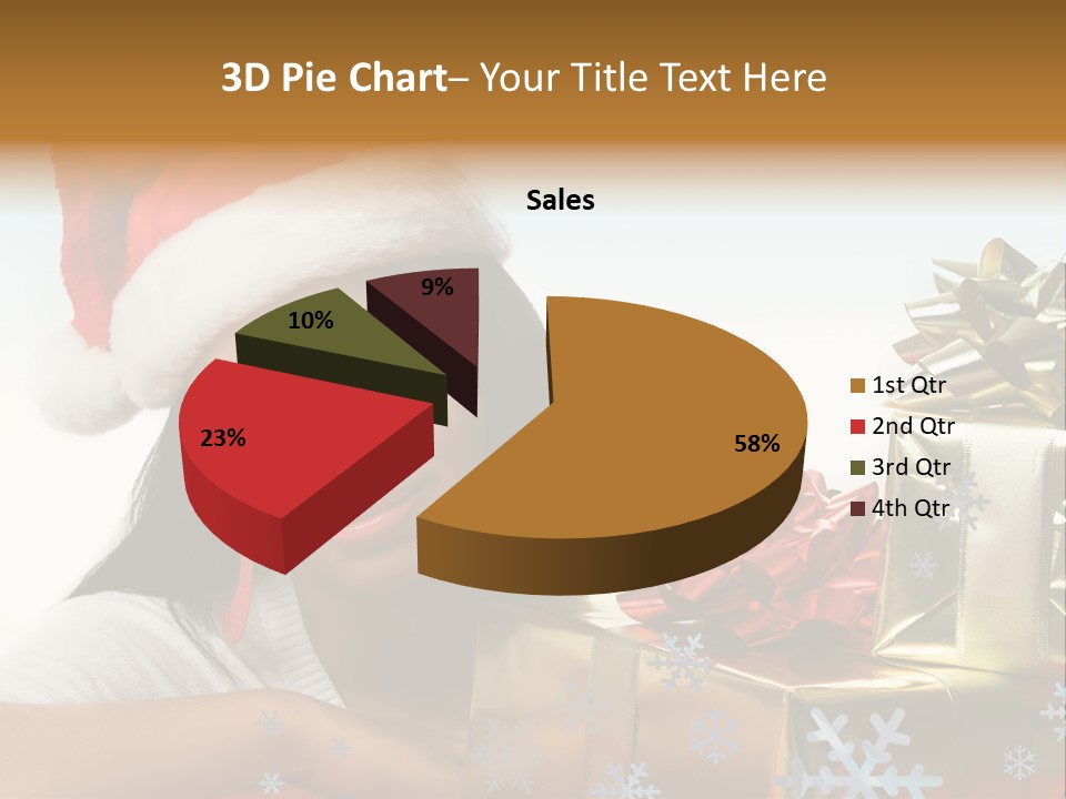 Latina Holiday Hat PowerPoint Template